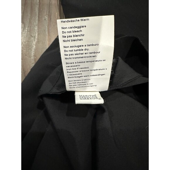Marithe Francois Girbaud Dress Black Designer Size 6-8 Sleeveless - Picture 8 of 8